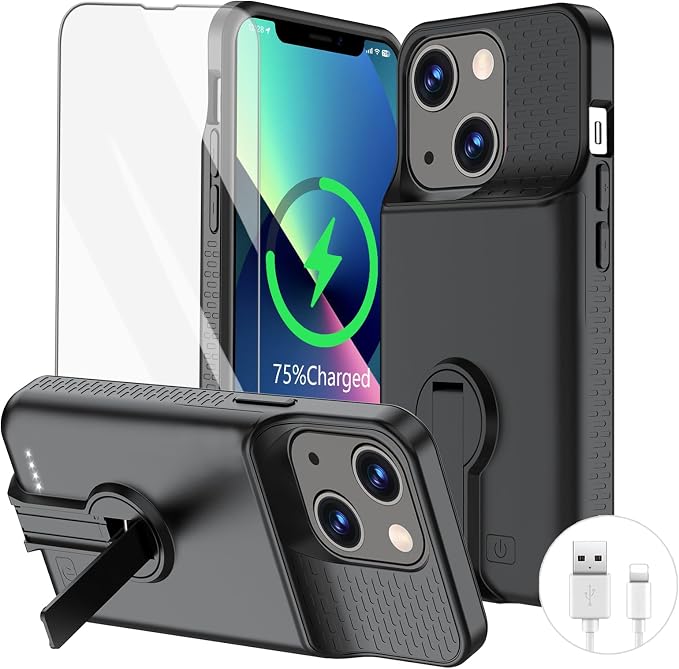 Battery Case for iPhone 13/13 Pro/14/14 Pro Charging Case by GINFOXI