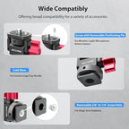 Mini Camera Monitor Mount with Cold Shoe, Aluminum Field Monitor Mount with - Image 4