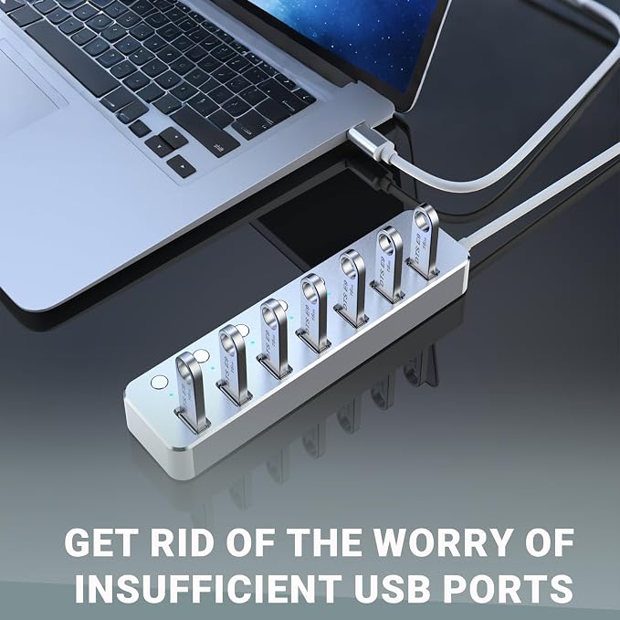 USB 3.0 Hub 7 Port USB Hub - Image 5