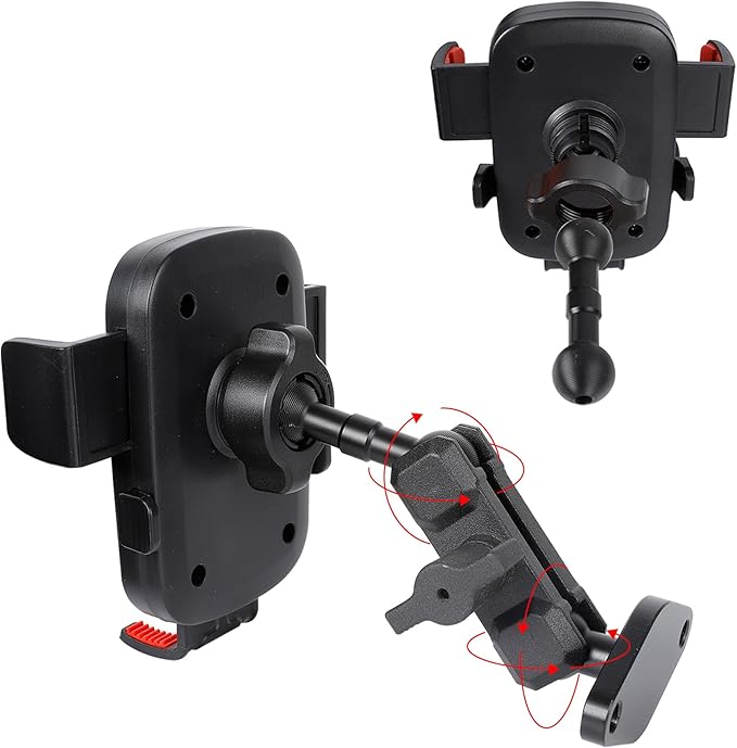 Car Phone Holder Mount for AMPS Standard Diamond Base ，Aluminum 360° Rotation - Image 4