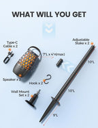 Upgraded Outdoor Speakers Gift for Men Bluetooth Speaker - Image 4