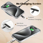 OUTXE Phone Tether Tab Rotatable 360°, 4 Pack TPU Phone Lanyard Patch - Image 3