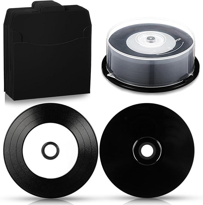 25 Pcs Recordable Blank Media Discs 700MB 80 Minutes 52X by Unknown