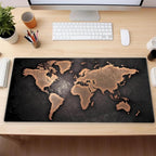World Map Gaming Mouse Pad XXL Large Vintage Style Full Desk Mat Extended - Image 6