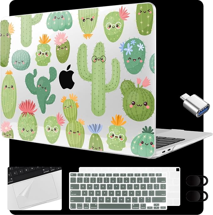 MEEgoodo for MacBook Air 13.3 inch Case 2021 2020 2019 2018 A2337 M1 A2179 A1932 by MEEgoodo
