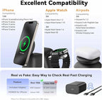 2025 Magnetic Wireless Charging Station, 15W Mag-Safe Charger Stand - Image 4