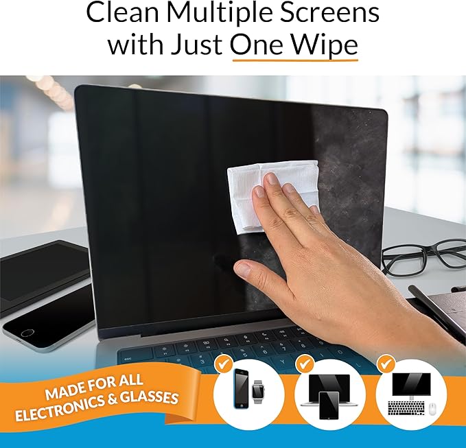 Screen Cleaner Wipes by iCloth – Individually Wrapped – Travel Size – - Image 3