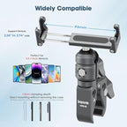 Riding Phone Clip Kit, Dual Knob Single Socket Arm and Aluminium Handlebar Base - Image 5
