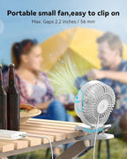 GEHEN Small Clip on Fan, 3-Speed Fan - Image 5