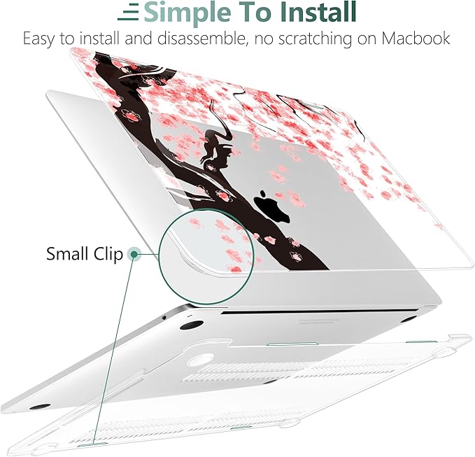 TWOLSKOO Compatible with MacBook Pro 13 inch Case 2023-2016 A2338 M2/M1 A2251 - Image 3