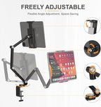 Tablet Stand Holder, Adjustable Foldable Tablet Arm iPad Desk Mount - Image 3