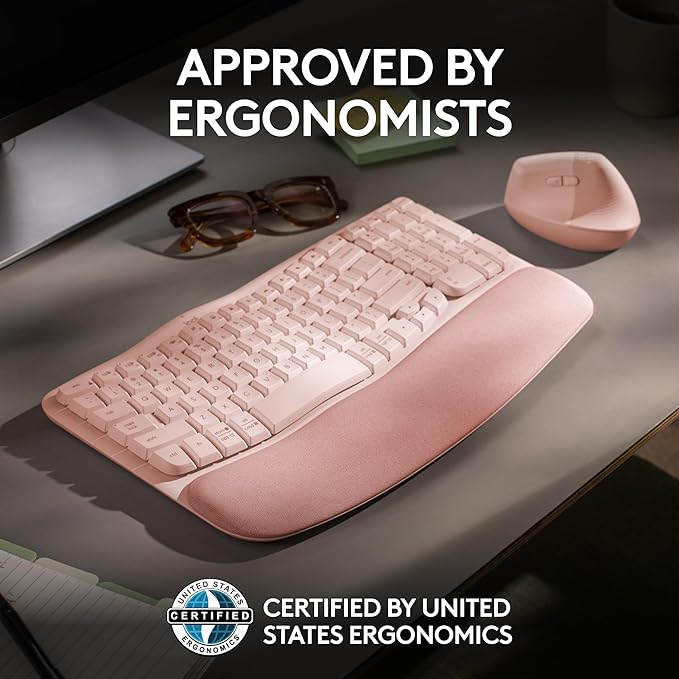 Logitech Wave Keys Wireless Ergonomic Keyboard - Image 5