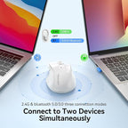 TECKNET Rechargeable Jiggler Wireless Mouse 4800 DPI Silent USB A & Bluetooth - Image 4