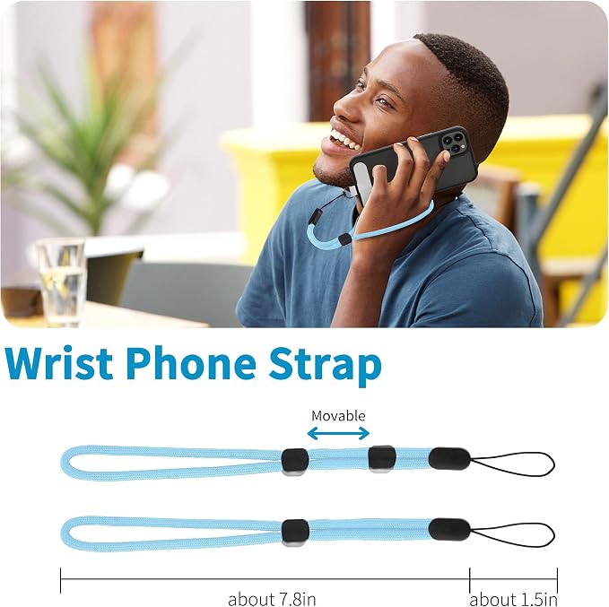 CACOE Phone Lanyard 2 Pcs-1 Pcs Adjustable Neck Strap, 2 Pads, Universal - Image 4