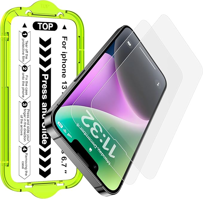 Esanik for iPhone 14 Plus/13 Pro Max Matte Glass Screen Protector Anti-Glare & by Esanik