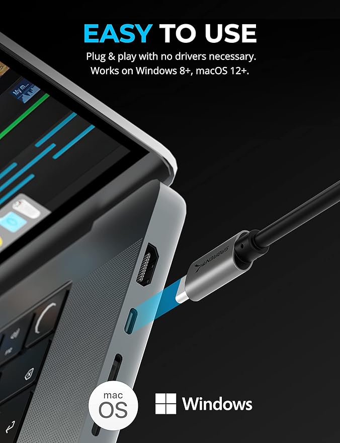 SABRENT USB Type-C Card Reader, Dual-Slot UHS-II SDXC and microSDXC SD 4.0 - Image 5