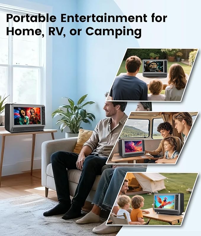 Feihe 15.6” Small Smart TV Built-in Bluetooth Speaker System, 200W Peak Power - Image 8