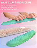 Hokafenle 2in1 Combination, Wave Keyboard Wrist Rest and Ergonomic Curvature - Image 2