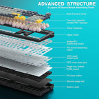AULA F108 PRO - Wireless Mechanical Keyboard - Image 8