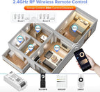 BTF-LIGHTING C01W Monochrome PWM 2PIN LED Strip Dim Brightness 2.4GHz Tuya WiFi - Image 3
