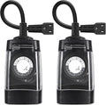 G-ELEK Outdoor Timer Outlet Waterproof, 24 Hour Outdoor Light Timer, Timers by G-ELEKDirect