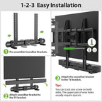 USX MOUNT Universal Soundbar Mount, Sound Bar TV Bracket - Image 6
