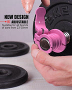 Pro Barbell Clips 1 inch Barbell Clamps 0.9-1.18inch Quick Release Weight Clips - Image 2