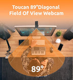 TOUCAN 1080P Webcam with Microphone, FHD Streaming Camera with 1080P/60fps - Image 4