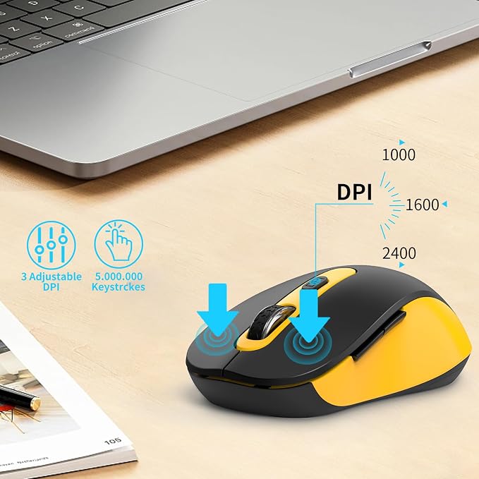 Wireless Mouse for Laptop, Chromebook, Silent Wireless Mouse - Image 5