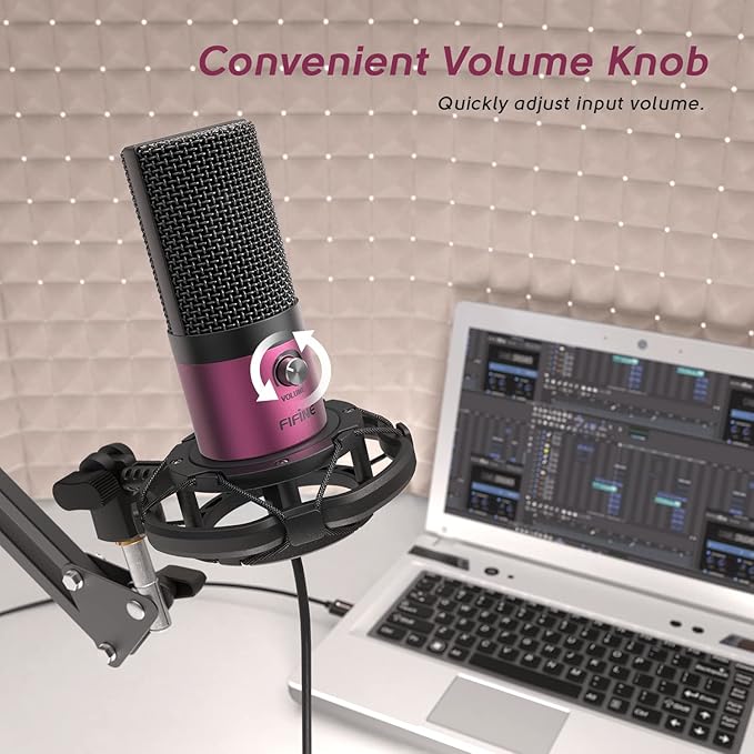 FIFINE Podcast Microphone Kit-USB PC Computer Recording Microphone, Condenser - Image 3