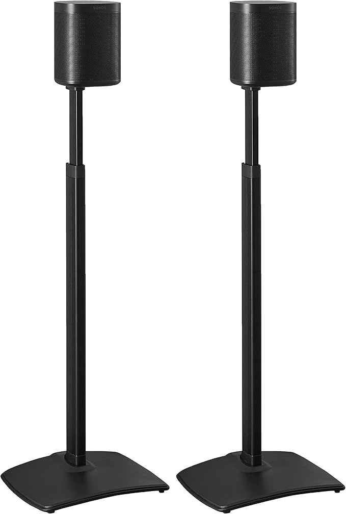 SANUS Adjustable Height Wireless Speaker Stands Designed by SANUS