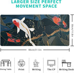 Fish Art Mouse Pad 31.5x11.8 Inch Japanese Gaming Full Desk Mousepad Extended - Image 5