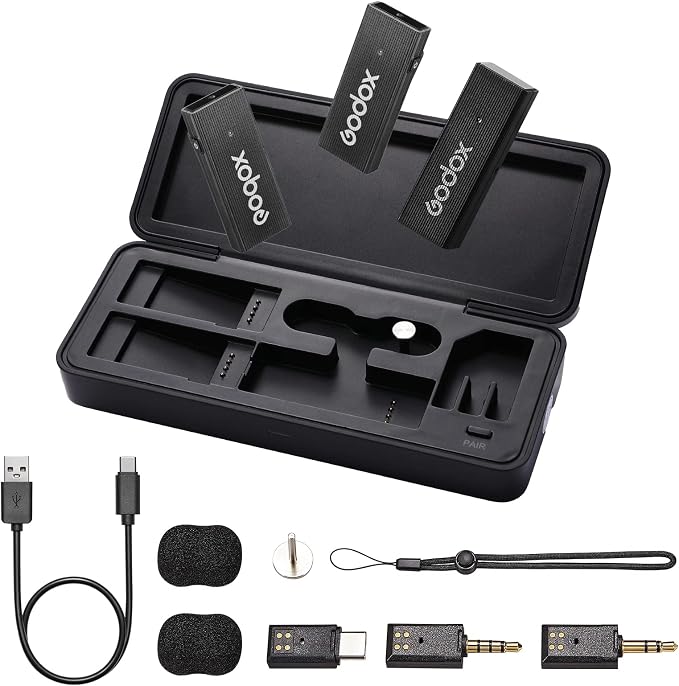GODOX 【2025 Latest Model Movelink Mini Kit Wireless Microphone System, 2.4GHz by GODOX