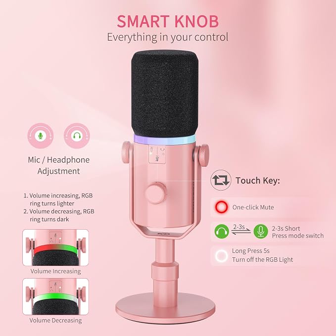 FEELWORLD PM1 XLR USB Dynamic Microphone - Image 6