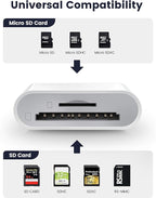 Trail Camera USB C SD Card Reader, ChiaoPio 2 in 1 USB-C to Memory Card Adapter - Image 3