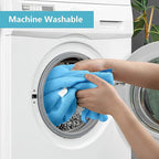 HOMEXCEL Blue Microfiber Cleaning Cloth, 100 Pack Cleaning Towels - Image 4