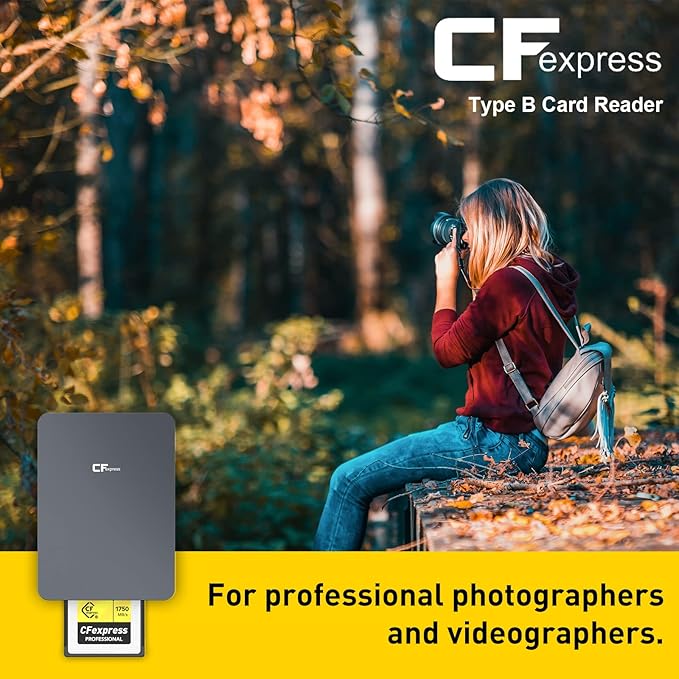 CFexpress Card Reader, USB 3.2 Gen 2 10Gbps CFexpress Tyep B Card Readers - Image 3
