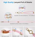 memumi 3 in 1 Universal Adjustable Phone Lanyard, Crossbody Neck Wrist Strap - Image 3