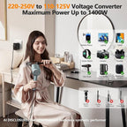 220V to 110V 20W PD Voltage Converter US to Europe International Universal - Image 5