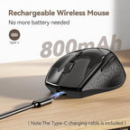 TECKNET Wireless Mouse Jiggler, USB-C Rechargeable Mouse, Silent Mouse Quiet - Image 3
