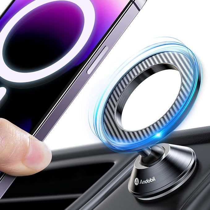 andobil for Magsafe Car Mount Dashboard Cell Phone Holder Magnetic Phone Holder by Andobil