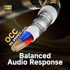 TODN HiFi RCA Cables Audiophile, Double Shielded RCA Cable Male to Male Stereo - Image 3