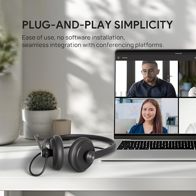 Yealink UH34 Wired Headset, Single Ear USB Headset - Image 5