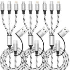 Travel Essentials 3 in 2 Multi Charging Cable, USB A/C Charging Cords by Firsting