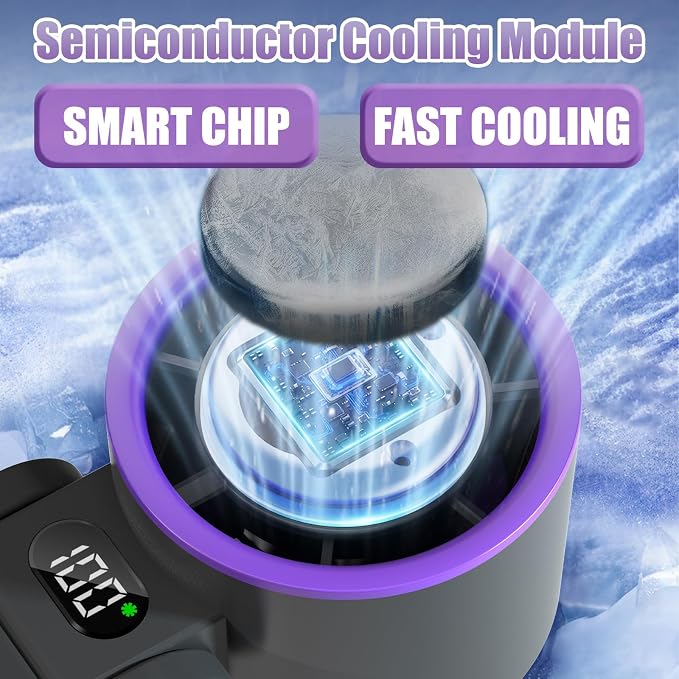 Portable Handheld Fan Rechargeable 100 Speeds Turbo Ice Cooling Fan Personal - Image 7