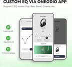 OneOdio Focus A6 Hybrid Active Noise Cancelling Headphones, 75H Playtime - Image 8