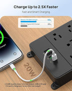 TROND Surge Protector Power Strip, 5ft Heavy Duty Extension Cord - Image 3