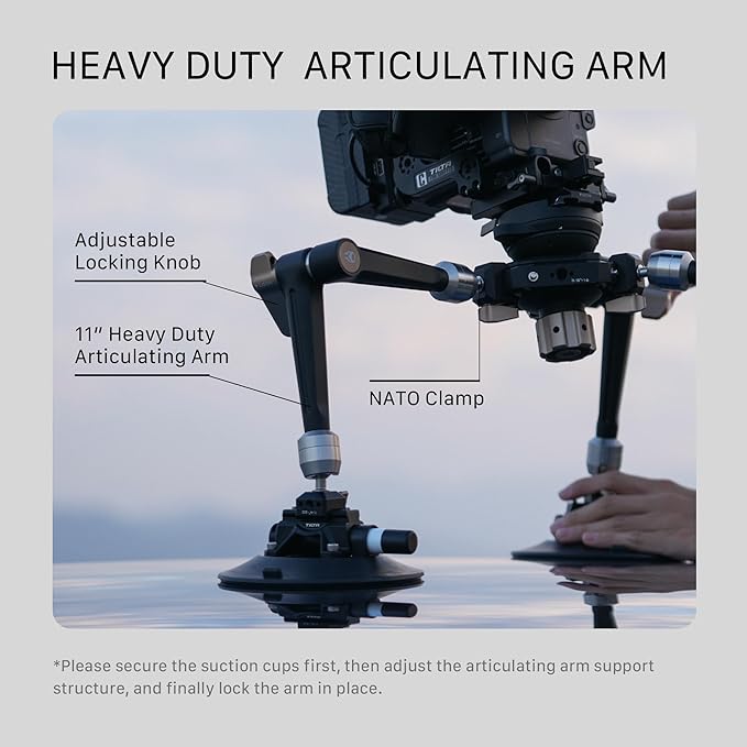 Tilta Hydra Articulating Car Mounting System | Supports 75mm & 100mm Tripod - Image 4