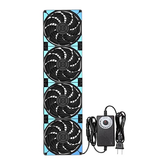 120mmx4 480mm Adjustable Computer PC Vent Fans 3-12V Speed Controller by PANO-MOUNTS