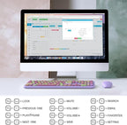 KNOWSQT Wireless Keyboard and Mouse Combo, Pale Purple Full-Sized 2.4G Silent - Image 6